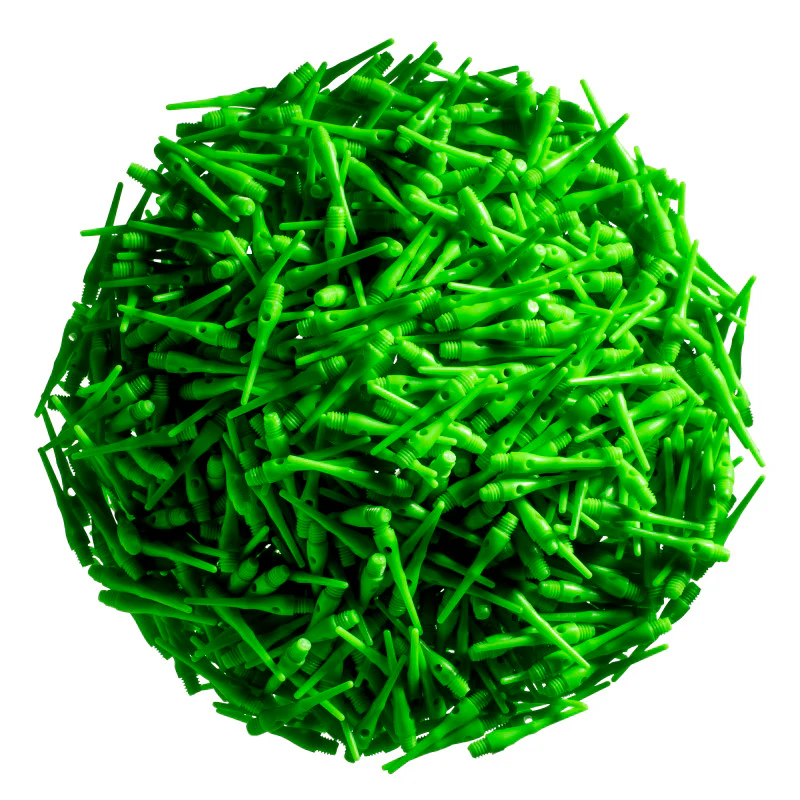 Viper Tufflex Tips III 2BA Green 1000Ct Soft Dart Tips - Image 7