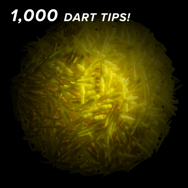 Viper Tufflex Tips III 2BA Yellow 1000Ct Soft Dart Tips - Image 2