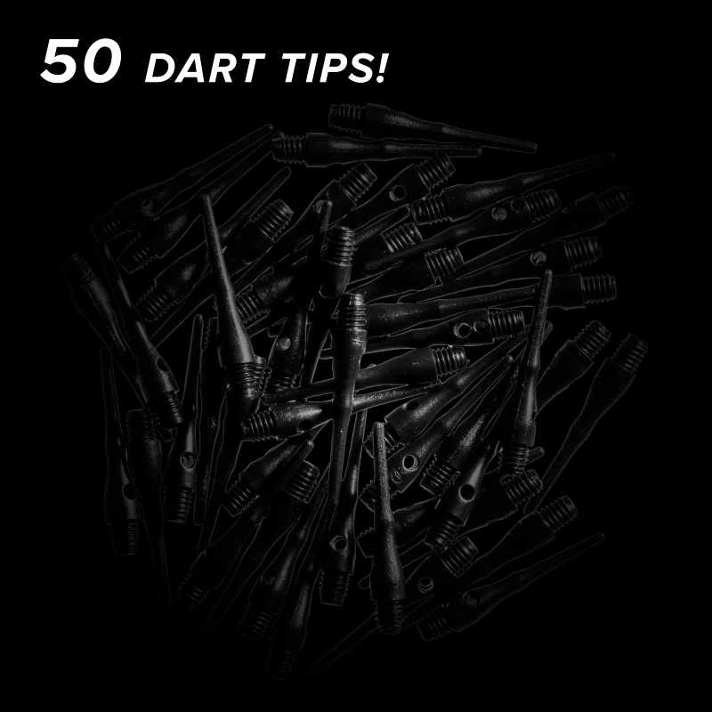 Viper Tufflex Tips III 2BA Black 50Ct Soft Dart Tips - Image 2