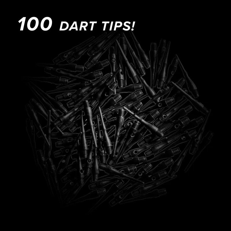 Viper Tufflex Tips III 2BA Black 100Ct Soft Dart Tips - Image 2