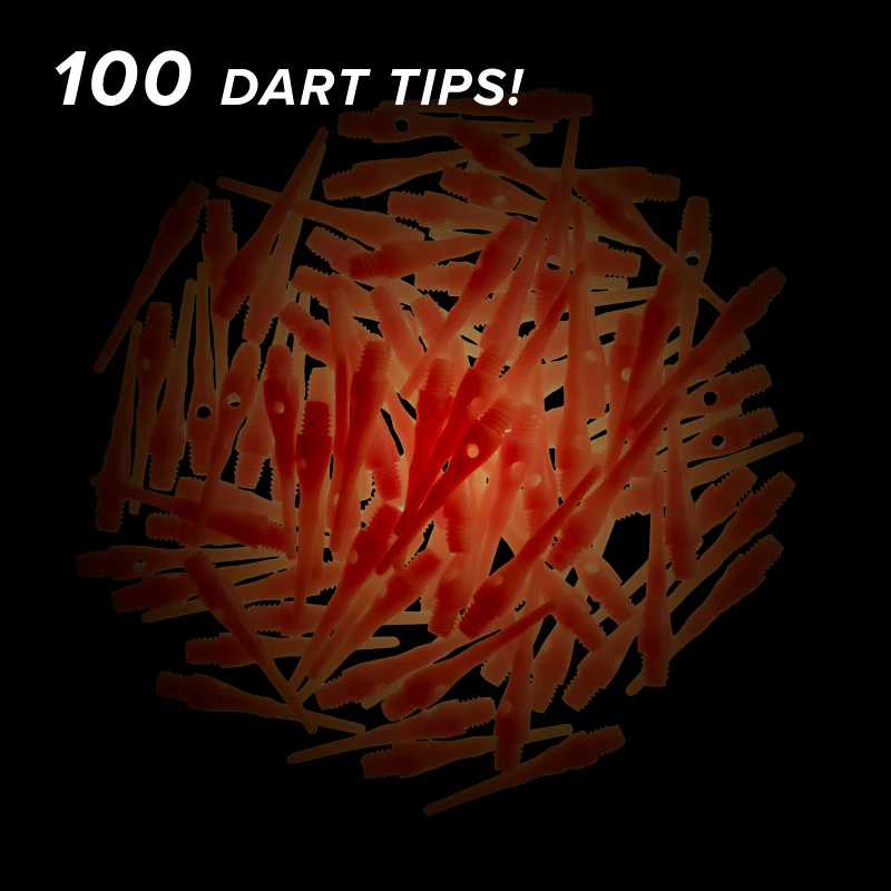 Viper Tufflex Tips III 2BA Neon Orange 100Ct Soft Dart Tips - Image 2
