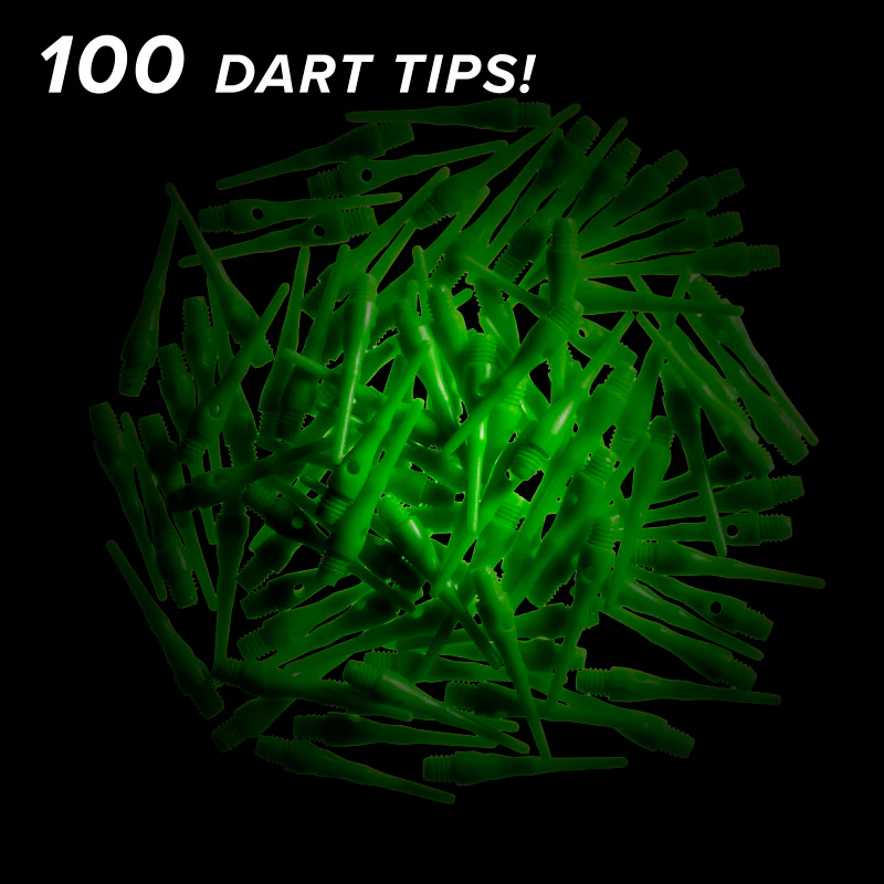 Viper Tufflex Tips III 2BA Neon Green 100Ct Soft Dart Tips - Image 2