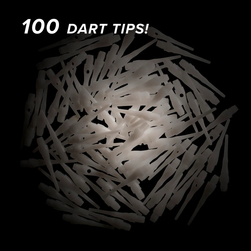 Viper Tufflex Tips III 2BA White 100Ct Soft Dart Tips - Image 2