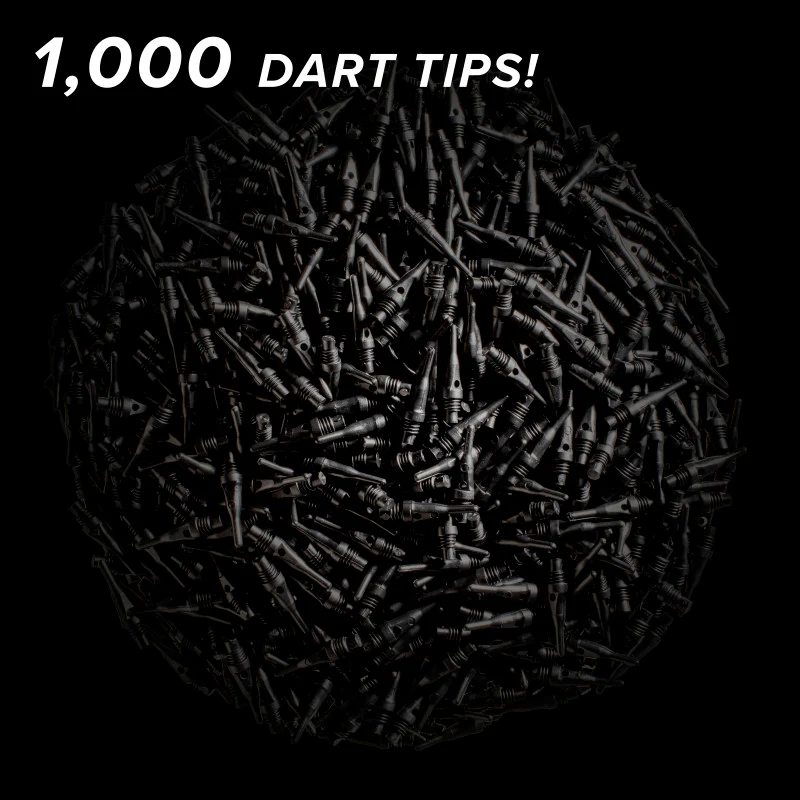 Viper Tufflex Tips SS 2BA Black 1000Ct Soft Dart Tips - Image 2
