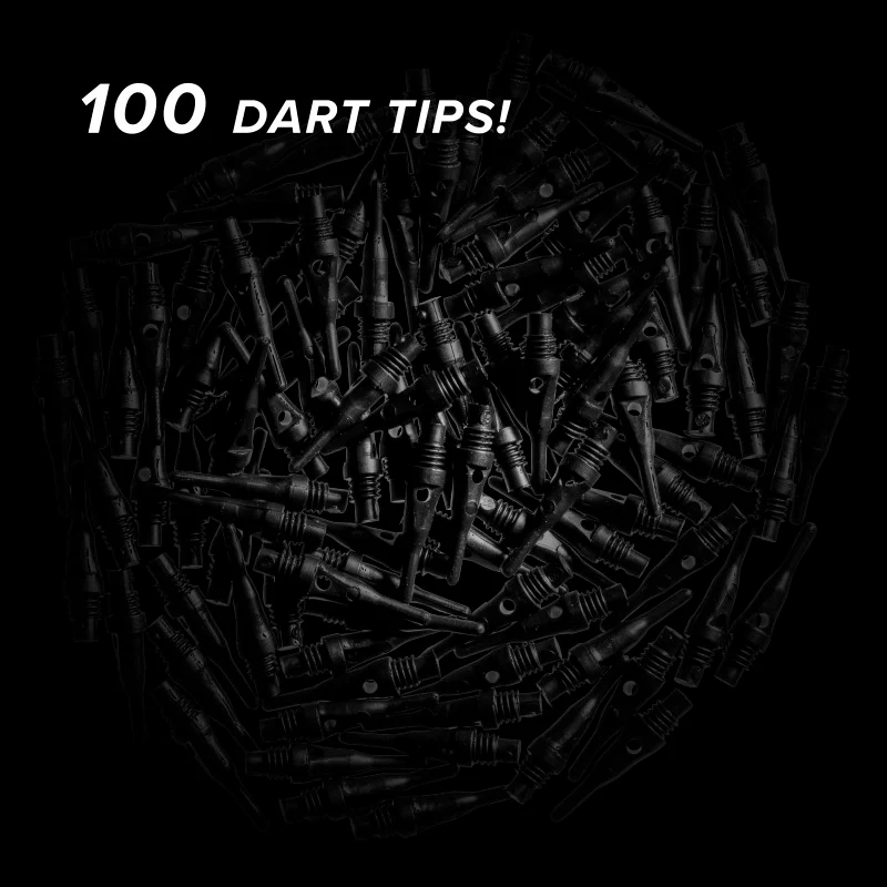 Viper Tufflex Tips SS 2BA Black 100Ct Soft Dart Tips - Image 2