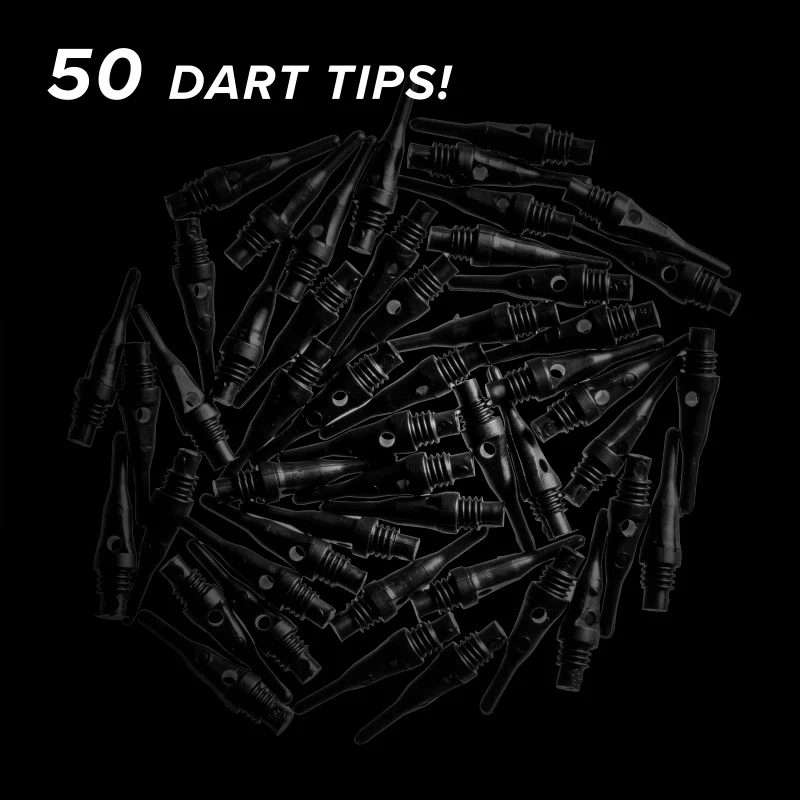 Viper Tufflex Tips SS 2BA Black 50Ct Soft Dart Tips - Image 2