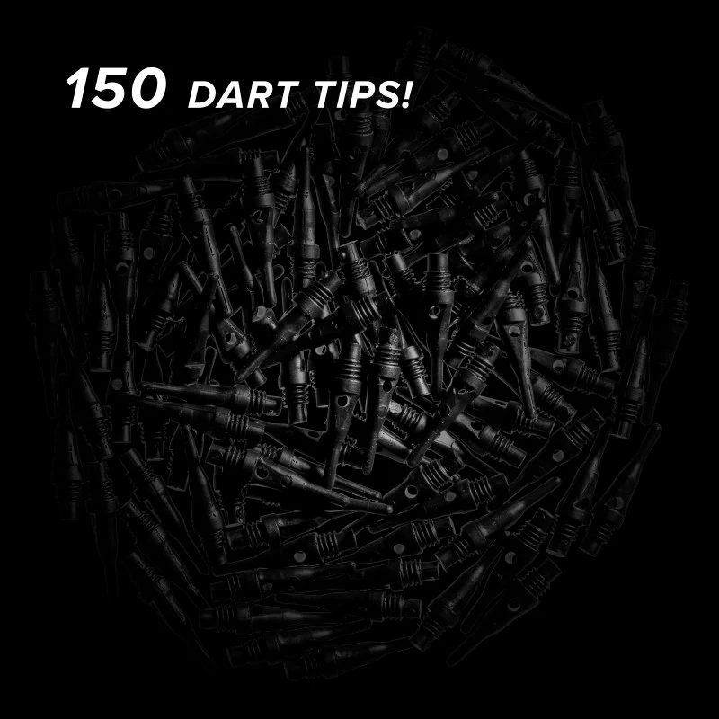 Viper Tufflex Tips SS 2BA Black 150Ct Soft Dart Tips - Image 2