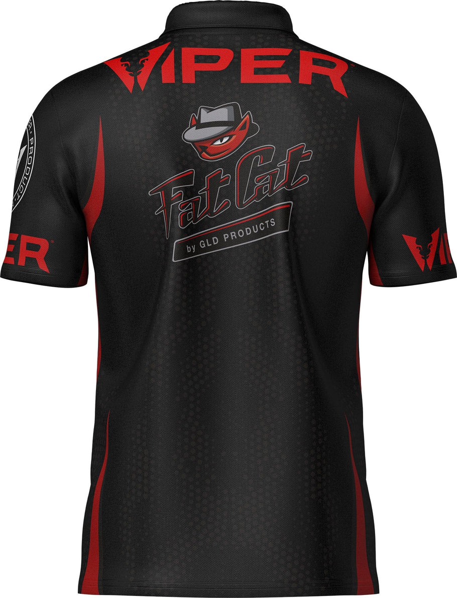 Viper Dart Player Shirt Black and Red - Image 4