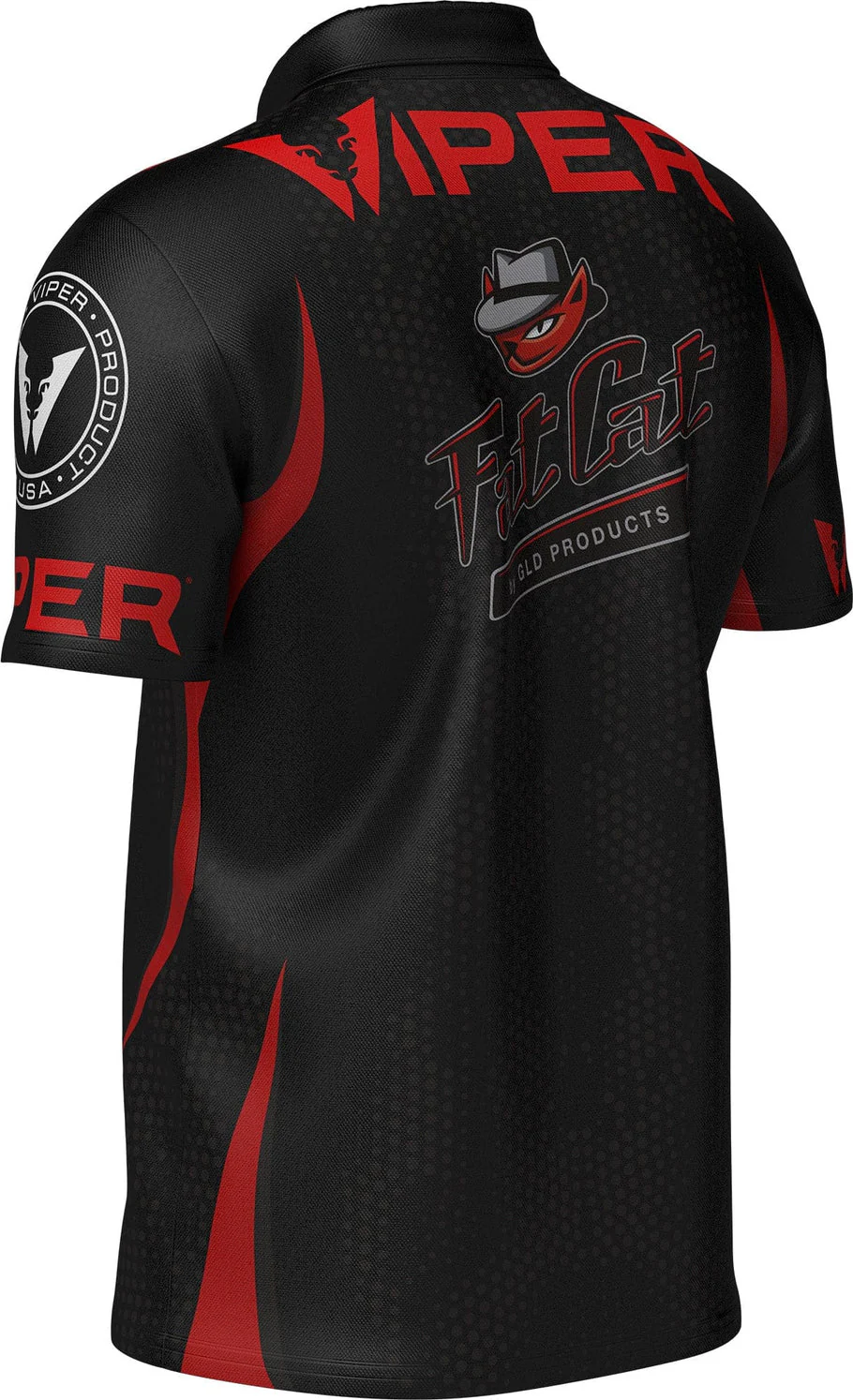 Viper Dart Player Shirt Black and Red - Image 5