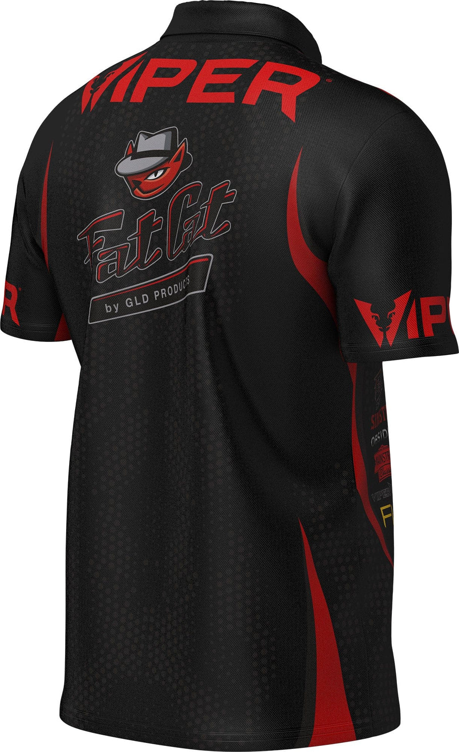 Viper Dart Player Shirt Black and Red - Image 6