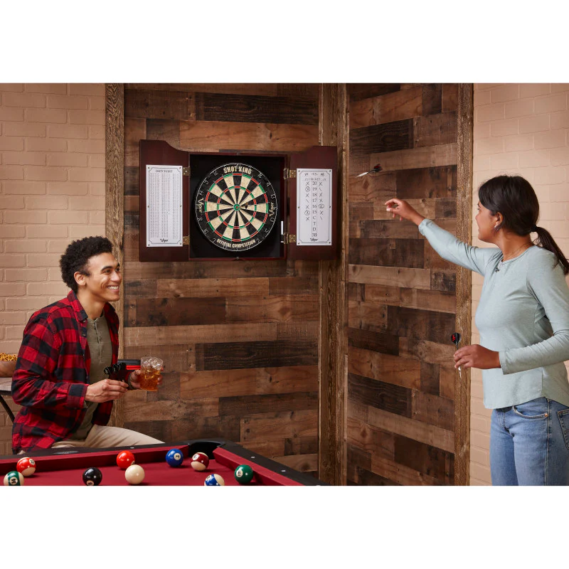 Viper Hudson Dartboard Cabinet Mahogany - Image 14