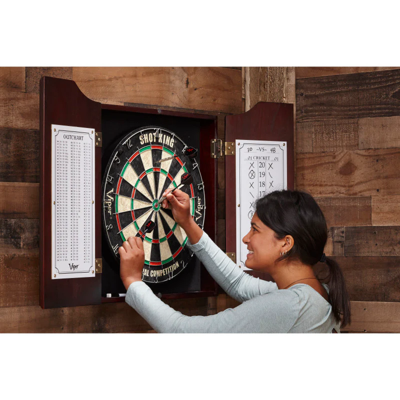 Viper Hudson Dartboard Cabinet Mahogany - Image 15