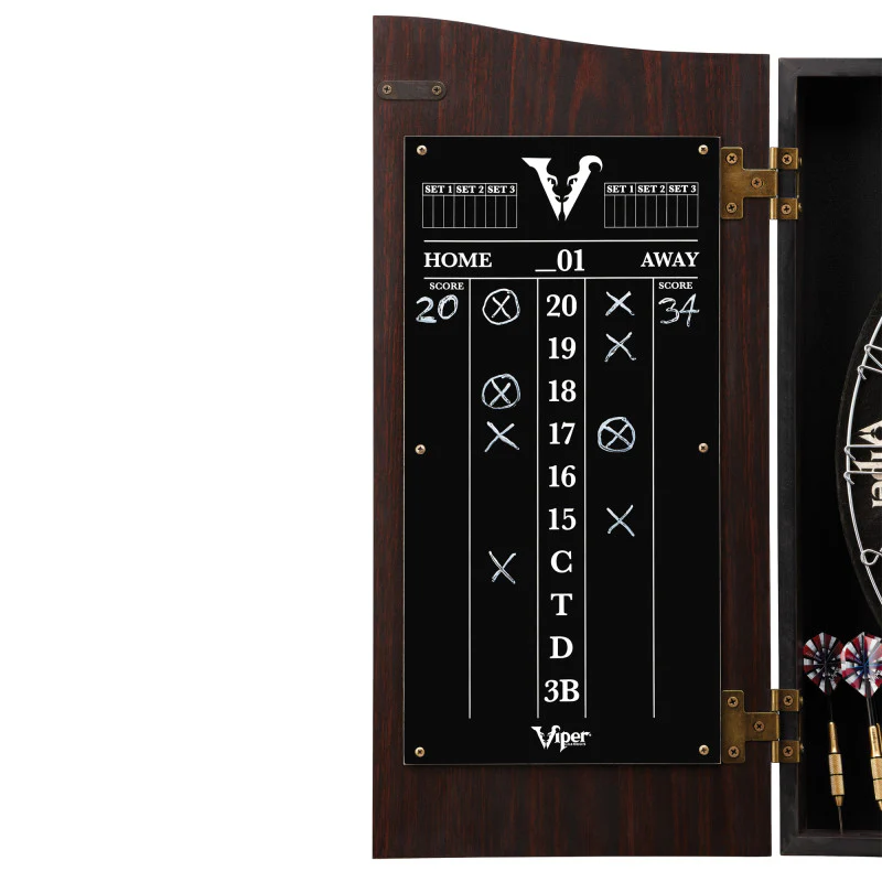 Viper Vault Dartboard Cabinet with Shot King Sisal Dartboard - Image 4