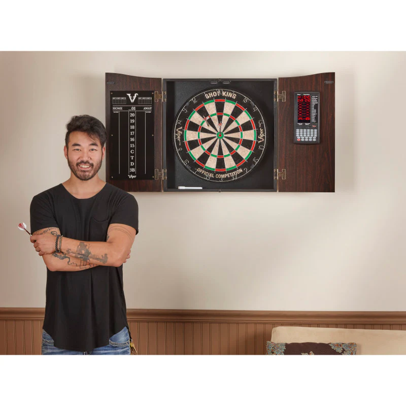 Viper Vault Deluxe Dartboard Cabinet with Pro Score - Image 17
