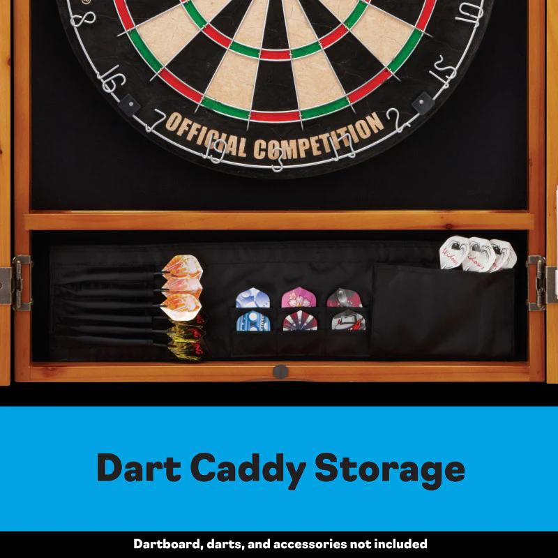 Viper Metropolitan Oak Steel Tip Dartboard Cabinet - Image 3