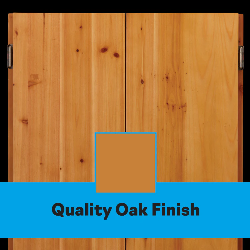 Viper Metropolitan Oak Steel Tip Dartboard Cabinet - Image 9