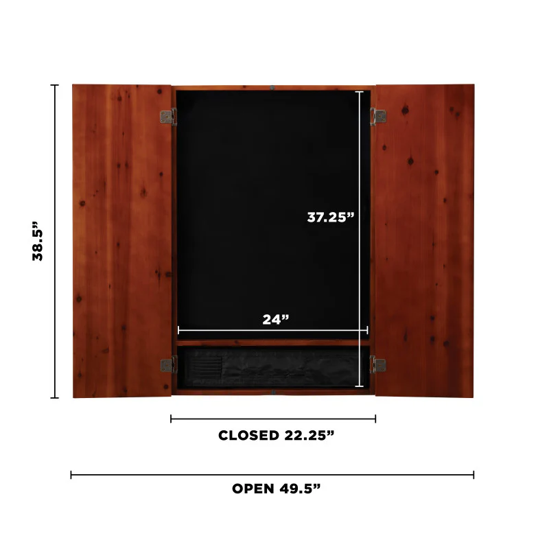 Viper Metropolitan Cinnamon Soft Tip Dartboard Cabinet - Image 7