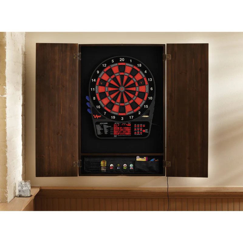 Viper Metropolitan Espresso Soft Tip Dartboard Cabinet - Image 12