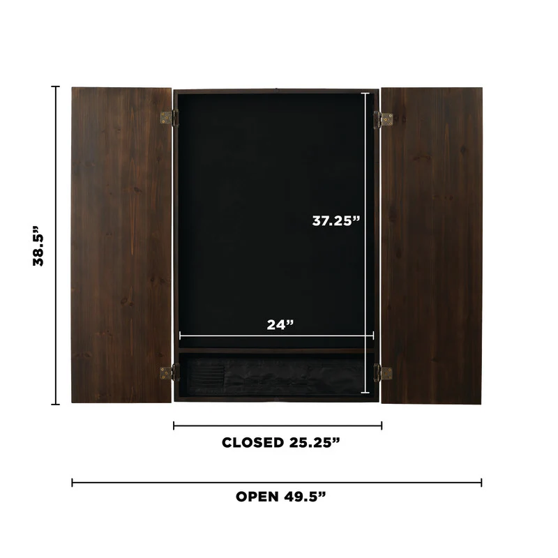 Viper Metropolitan Espresso Soft Tip Dartboard Cabinet - Image 8