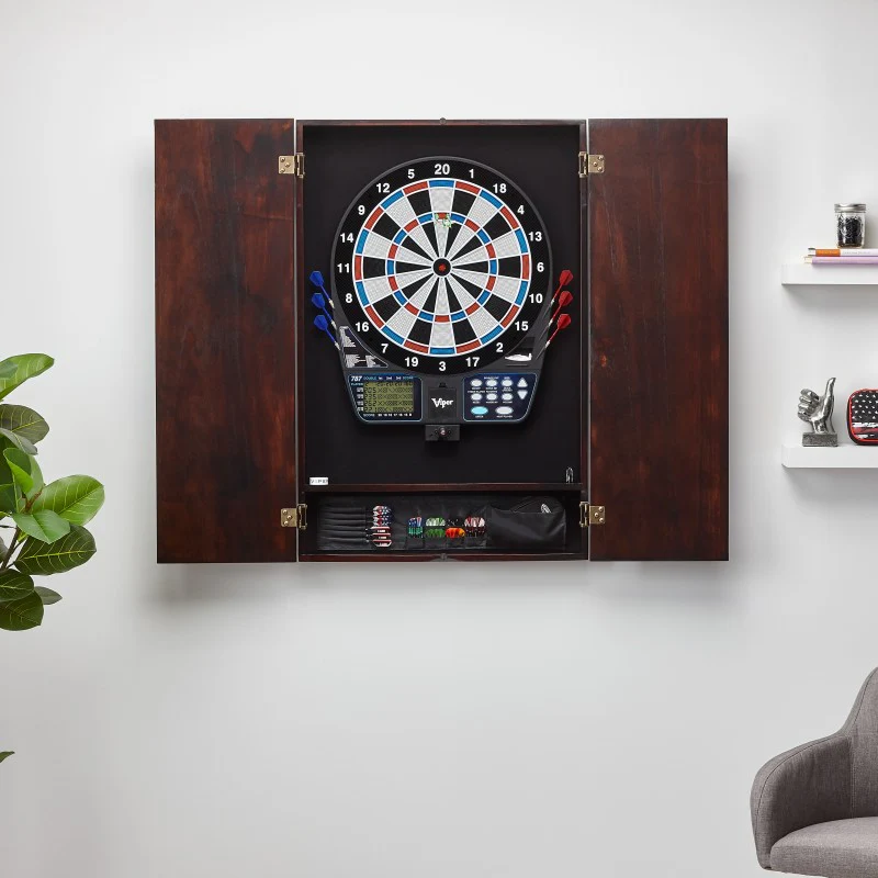 Viper Metropolitan Espresso Soft Tip Dartboard Cabinet - Image 9