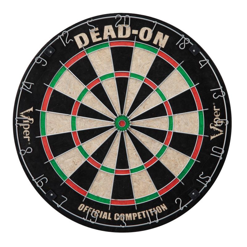 Viper Dead-On Bristle Dartboard, Small Cricket Chalk Scoreboard, Black Mariah Steel Tip Darts 22 Grams, Dart Laser Line, and Wall Defender - Image 2