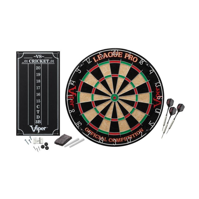Viper League Pro Sisal Dartboard Starter Kit, Dart Laser Line, and Wall Defender II - Image 2
