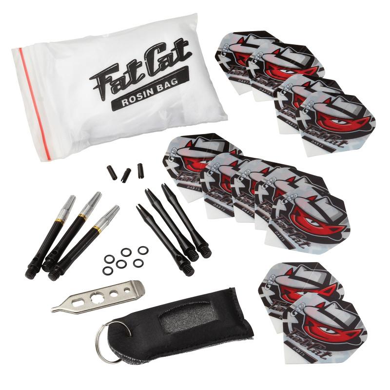 Viper Stadium Cabinet with Shot King Sisal Dartboard, Shadow Buster Dartboard Lights, "The Bull Starts Here" Throw Line Marker & Steel Tip Dart Accessories Kit - Image 4