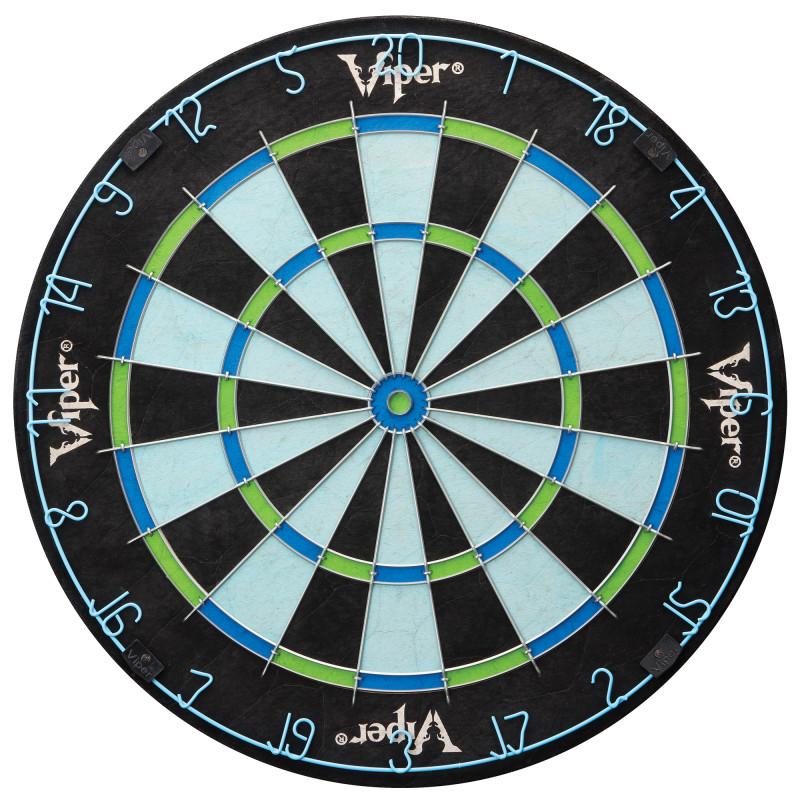 Viper Vault Deluxe Dartboard Cabinet with Built-In Pro Score, Chroma Sisal Dartboard, Laser Throw Line, and Black Mariah Darts - Image 3
