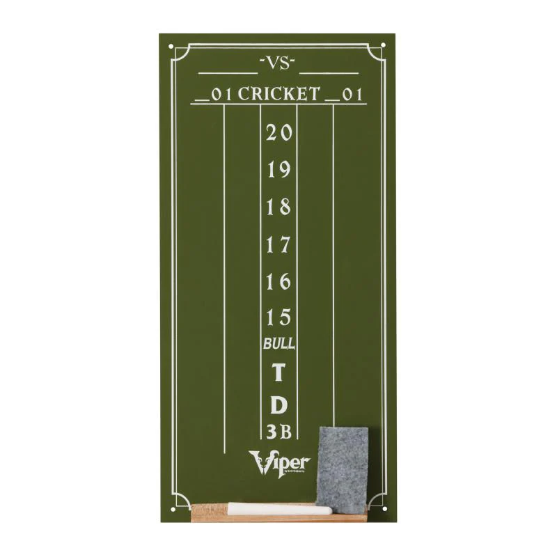 Viper Shot King Dartboard, Small Cricket Chalk Scoreboard, and Laser Throw Line - Image 3