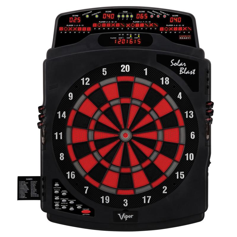 Viper Solar Blast Electronic Dartboard, Metropolitan Mahogany Cabinet, Dart Mat & Shadow Buster Dartboard Light Bundle - Image 5