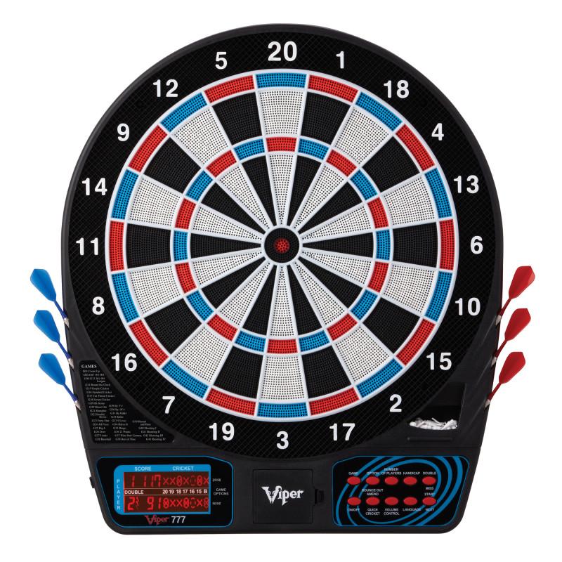 Viper 777 Electronic Dartboard, Metropolitan Espresso Cabinet, Dart Mat & Shadow Buster Dartboard Light Bundle - Image 3
