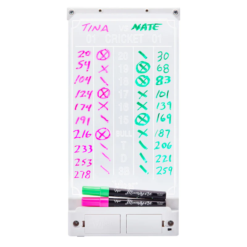 Viper Illumiscore Dart Scoreboard White - Image 5