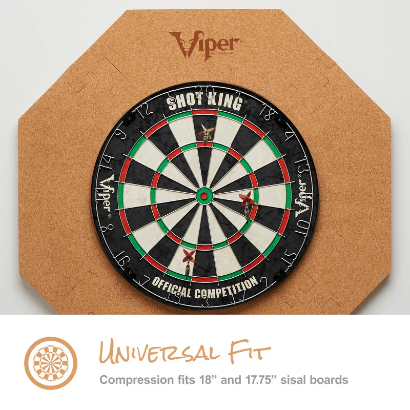 Viper Octagonal Wall Defender Dartboard Surround Cork - Image 4