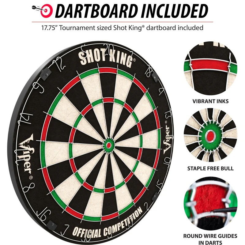 Viper Steadfast Backboard with Shot King Sisal Dartboard - Image 6