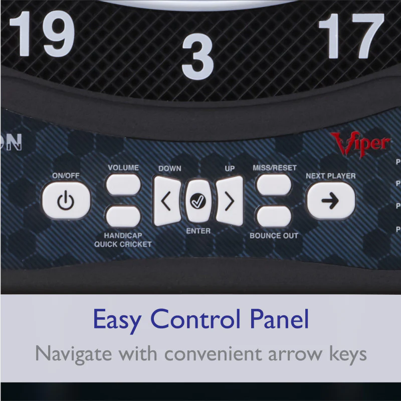Viper Ion Illuminated Electronic Dartboard, 15.5" Regulation Target - Image 5