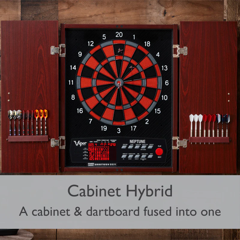 Viper Neptune Electronic Dartboard and Cabinet Hybrid, 15.5" Regulation Target - Image 3