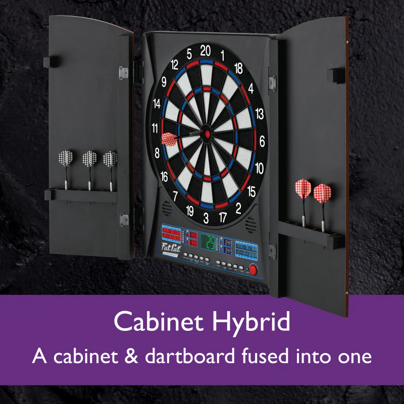 Fat Cat Electronx Electronic Dartboard, 13.5" Compact Target - Image 9