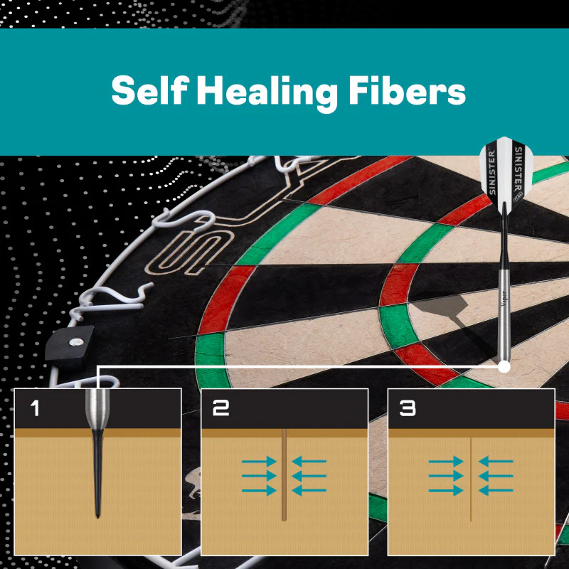 Viper Slash Sisal Dartboard WDF Accredited - Image 4