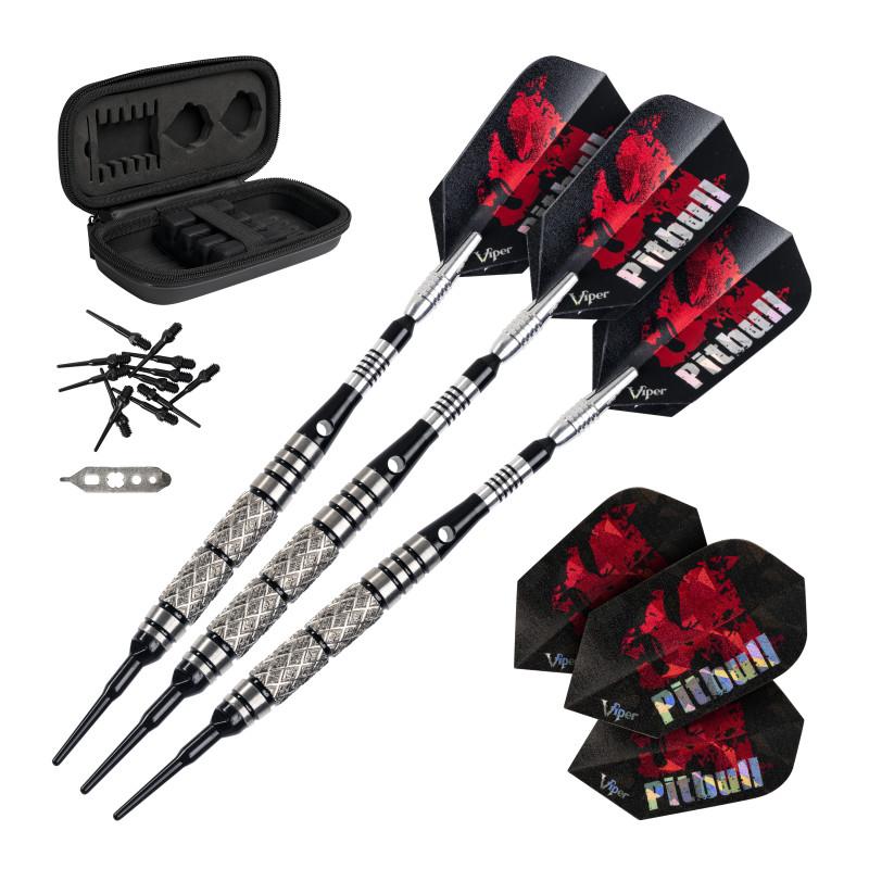 Viper Neptune Electronic Dartboard, "The Bull Starts Here" Throw Line Marker, Pitbull 18g Soft Tip Darts, Dart Tip Remover Tool & Tufflex II Black Dart Tips - Image 3