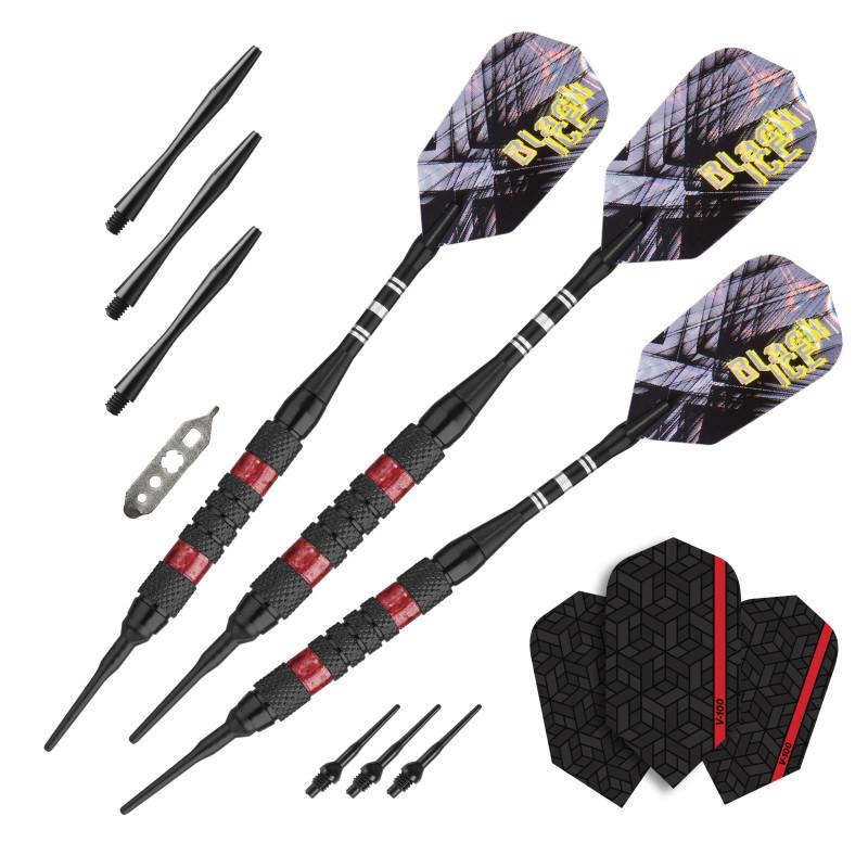Viper 787 Electronic Dartboard, "The Bull Starts Here" Throw Line Marker, Black Ice Red 18g Soft Tip Darts, Dart Tip Remover Tool & Tufflex II Black Dart Tips - Image 3