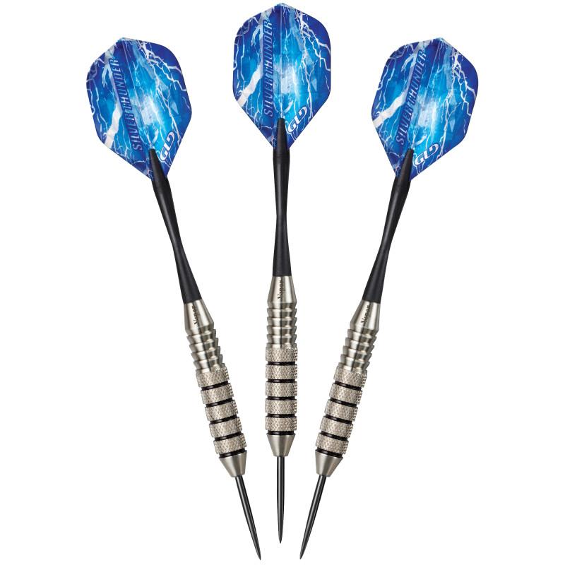 Viper Shot King Sisal Dartboard, Black Mariah 22g & Silver Thunder 25g Steel Tip Darts - Image 3