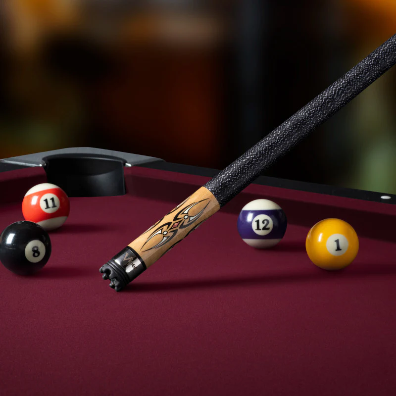 Viper Sinister Black and White Wrap with Brown Stain Billiard/Pool Cue Stick - Image 7