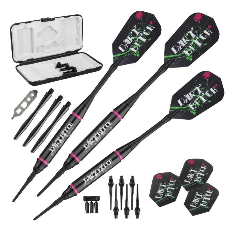 Viper Vanity Dart Bitch Soft Tip Darts 16 Grams, Viper Underground Pool Bitch Cue, and Casemaster Q-Vault Supreme Black Cue Case - Image 2