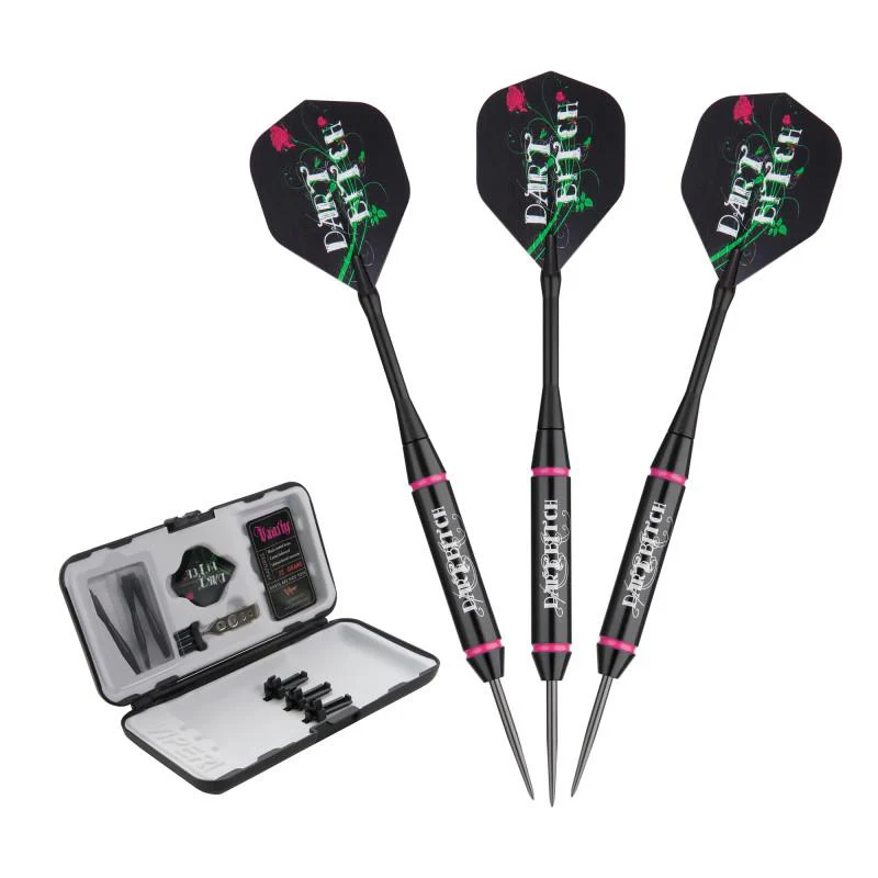 Viper Vanity Dart Bitch Steel Tip Darts 22 Grams, Viper Underground Pool Bitch Cue, and Casemaster Q-Vault Supreme Black Cue Case - Image 2