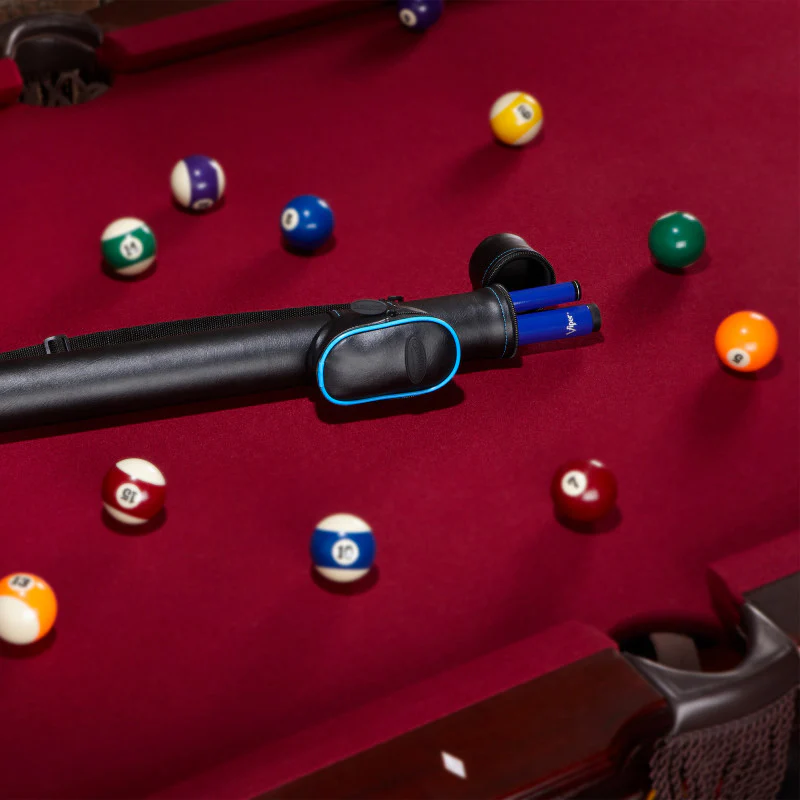 Casemaster Q-Vault Supreme Black with Blue Trim Cue Case - Image 9