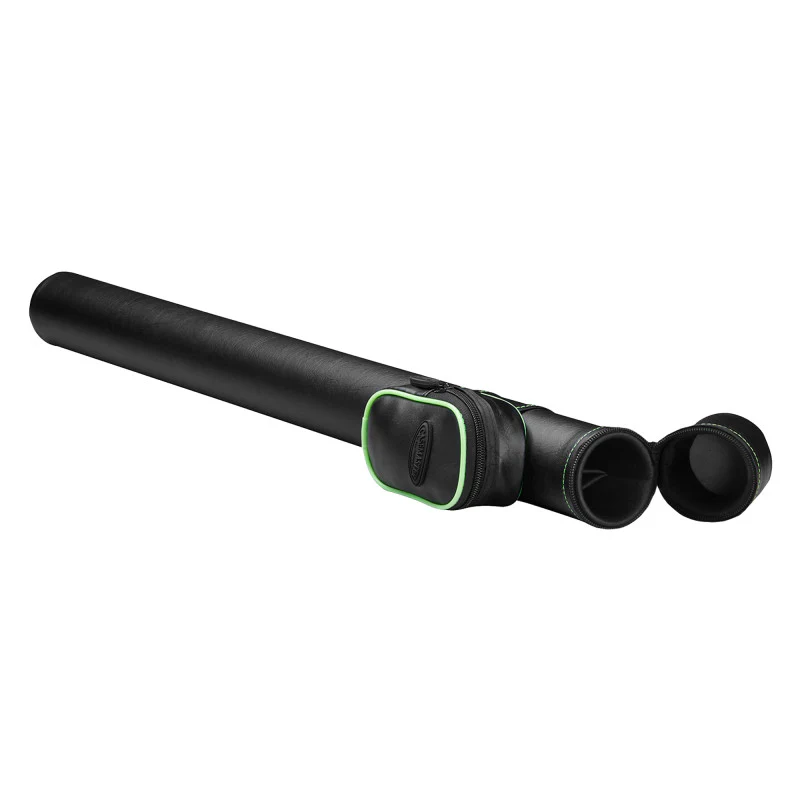 Casemaster Q-Vault Supreme Black with Green Trim Cue Case - Image 4