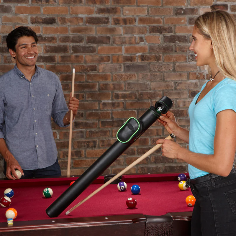 Casemaster Q-Vault Supreme Black with Green Trim Cue Case - Image 8