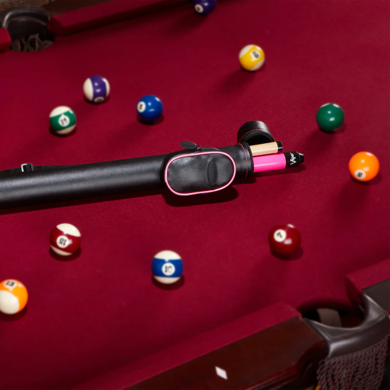 Casemaster Q-Vault Supreme Black with Pink Trim Cue Case - Image 9