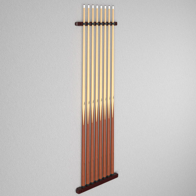 Fat Cat Mahogany 8 Cue 2-Piece Wall Cue Rack - Image 7