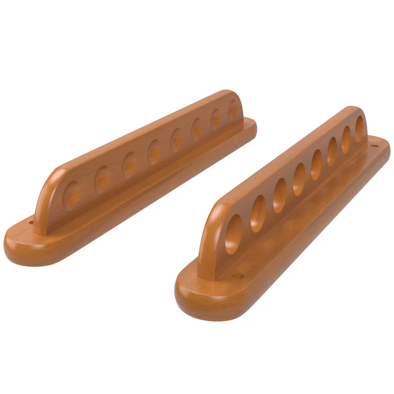 Viper Traditional Oak 8 Cue Wall Cue Rack - Image 5